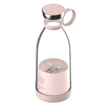 Mafss 미니믹서기 휴대용 소형믹서기 소형분쇄기 텀블러 핸드블랜더 이유식믹서기 380ml 1개, 핑크색
