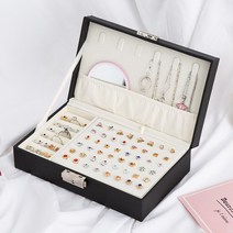 보석함 악세사리보관함 귀걸이함 피어싱 귀걸이세트 미니보석함 귀고리함 오거나이저 정리함