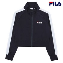[FILA] 여성용 헤리티지 화이트 배색 트랙탑 FS2FTC1151F_INA