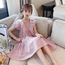 FANSYLI 여아원피스2022신상품한국형중대아하복쉬폰스커트1156호 5F