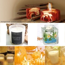 허브인 소이캔들 만들기 젤 캔들재료 DIY, 크리스탈엠보(불꽃)150ml