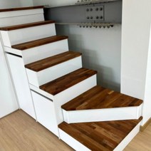 DIY 계단판 원목목재 멀바우 계단, 600X600 /45도