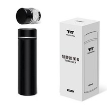 스테인리스316 2중보온보냉 500ml 텀블러, 블랙1개, 1개