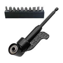 GHSHOP 블랙 드릴 비트 홀더 육각 샤프트 드라이브 어댑터 마그네틱 비트 전동 공구, 150g, 검은 색, 합금강