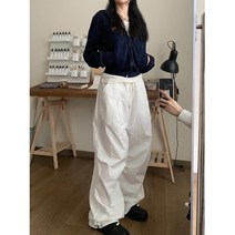 가을 자수 후드 점퍼 캐주얼 빈티지 박시 탑