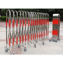 자바라 학교 정문 대문 펜스 접이식 바리게이트 이동식 푸시풀 접는 스테인레스 스틸 울타리, 1.1 미터 높이 X 3 미터