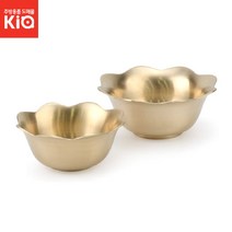 유기꽃잎빙수볼 유기빙수볼 유기그릇 빙수볼, 유기꽃잎빙수볼 중(15cm)