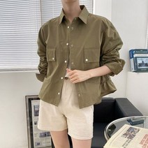 투포켓 셔링 숏야상점퍼