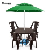 야외 2단파라솔 테이블세트/2단파라솔/파라솔세트/편의점의자/카페의자/야외의자/파라솔받침대/야외테이블/편의점테이블/테라스테이블/간이의자, 파라솔세트29