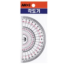 500 아모스 각도기 학용품 수학준비물 (5개), 500 각도기, 1개