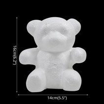 곰돌이꽃 장미 곰돌이 거품 테디 베어 의 금형 DIY 공예 웨딩 생일 파티 장식 발렌타인, 01 1pcs foam bear