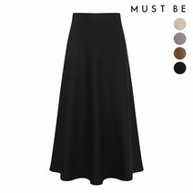 [머스트비] 여성 플레어 울 니트 스커트