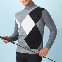 마스터베어 겨울 남자 골프 니트티셔츠 기모 골프웨어 SM FW042