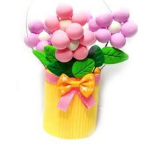 종이접기패키지 골판지 노랑화분 만들기재료세트, 5인용