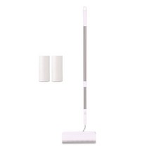 Mr.Ozer 텔레스코픽 받침 커버 돌돌이 스티커 밀대, 24cm 본품 1개 +롤 2개 set