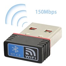 와이파이 어댑터 블루투스 4.0 와이파이 어댑터 무선 USB 네트워크 카드 동글 듀얼 모드 홈 미니 맥 Win 10 8 7 Vista XP 2000, 없음