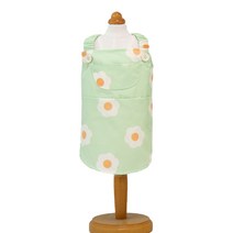 유앤펫 데이지 오버롤 원피스 멜빵 치마 중형견 대형견 옷, 그린