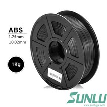sunlu ABS필라멘트(3d프린터) 1kg롤, 블랙