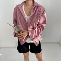 베이시코 / 코듀로이 박스핏 롱남방