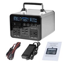 인산철파워뱅크 캠핑용배터리 올인원 파워뱅크 휴대용 발전소 110v 220v 230v 500w (피크 1000w) 태양 광 발전기 캠핑 비상 야외 낚시 rv 전원 은행 배터리, 와우500, 220v au 플러그, 1개