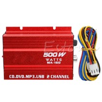 카오디오 스테레오증폭기 스피커튜닝 미니 Hi-Fi 500W 2 채널 스테레오 앰프 자동차 자동 바이크 오토바이 핫