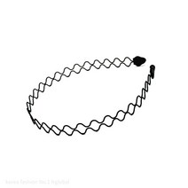 탄력 스프링 철사 헤어 머리 띠 밴드 1P 단위 판매, 왕관 철사 스프링 헤어 머리 띠 밴드 (1P 단위 판매), 1개