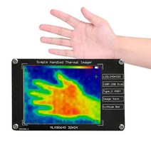 열화상카메라 휴대용 적외선 2.8quot LCD 디스플레이 이미징 -40℃ -300℃ mlx90640 센서 보기 복사 이미징 지원, 없음