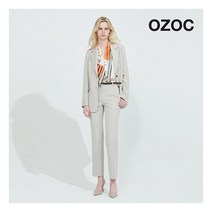 [오조크(OZOC)] (오조크) 23FW 수트 셋업 4PCS (자켓+팬츠+스카프+벨트)