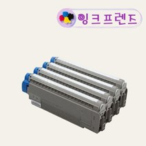 오키 OKI C5850 칼라4색 재생토너 C5850N 프린터 43865728, OKI C5850(검정)