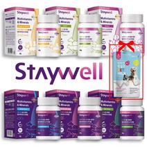 스테이웰 강아지 고양이 영양제 멀티비타민&미네랄 6종, 스킨&코트케어+A2펫밀크