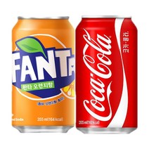 코카콜라 355mlx12캔+환타 오렌지 355mlx12캔 1세트 업소용음료 뚱캔 파인애플 포도, 코카콜라 12캔+환타 오렌지 12캔 1세트