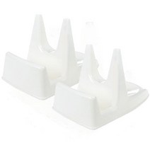 리빙톡 지나홈 냄비뚜껑받침 국자 걸이 거치대 화이트 1+1, 1세트