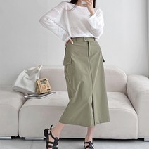 팬(FA_N)여서 여름 가을 롱 카고 스커트