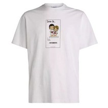 베트멍 [VETEMENTS] 12주년 여성 LOVE IS 프린팅 티셔츠 UAH21TR686 WHITE