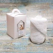 [나눔파티] 웨딩 돌잔치 생신 호텔 수건 170g 30수 로얄아이보리 손잡이박스, 1개, 화이트