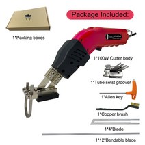 동력예취기 식물테이프묶는기계 휴대용 PU 폼 스폰지 전문 폼 커터 전기 폼 폴리스티렌 절단기 폴리스티렌 절단 도구, 25.100W small groover - 미국