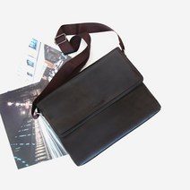 40대 남자 크로스백 브라운 가죽 회사가방 남친선물 노트북가방 남성