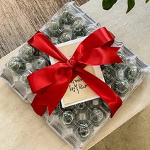 [나혼자산다 박나래] 어버이날 선물 30살 계란한판 용돈 박스 DIY 세트, 회색30구계란판(레드리본)