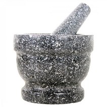 자연석 흑진주 돌절구(중) 마늘절구 이유식절구 절구통 깨갈이 손절구