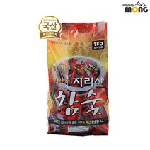 꾸버스 지리산 참숯 1kg 봉지숯 바베큐숯 백탄