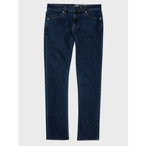 VORTA 슬림 스트레이트 데님 청바지(마브드 인디고)