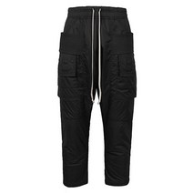 [릭오웬스] 21FW 블랙 다크쉐도우 크리치 나일론 카고 크롭 팬츠 DU02A3371 ND