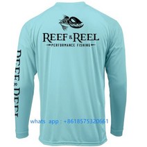 Reef Reel 남성용 낚시 긴팔 셔츠 야외 활동 하이킹 낚시 태양 보호 퍼포먼스 2023, 02 2_03 L