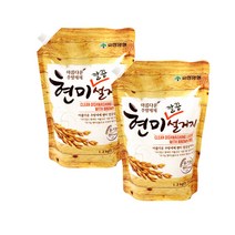 아름다운 주방세제 현미 설거지, 1.2L, 2개, 1.2L, 2개