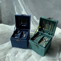 루멧 빈티지 3단 쥬얼리 박스 악세서리 정리대 반지 귀걸이 목걸이 보관함 (41258EA)