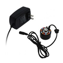 미니 가습기 안개 기계 분무기 LED 다채로운 수족관 물 탱크 물 안개 분수 조명 분무기 풍경 장식 15, 영국, 검은 색