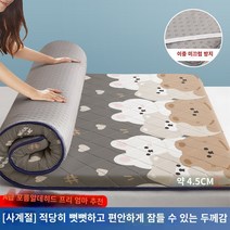 접이식침대 원룸 토퍼 매트리스 쿠션 캐릭터 온열 싱글 더블, 80x190cm-학생 기숙사, 동물원 업그레이드 항균 4.5cm