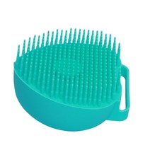 실리콘 애완 동물 강아지 샴푸 브러시 목욕 장갑 고양이 마사지 샤워 브러쉬 부드러운 머리 스크럽 목욕 공 개 발 청소기 워시 용품, 초록, 하트 그린