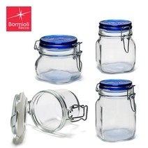 보르미올리 피도 유리용기 밀폐 유리병 잼병 과일청 500ml 1L 1.5L, 투명_750ml