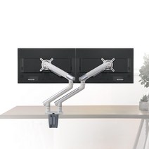 카멜 모니터암 CA2D 듀얼 모니터거치대 이지밸런스 /USB 옵션 가능, 화이트USB kit